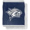 University of New Hampshire Blanket, 50"x60" Logo Dots Silky Touch Sherpa Back Super Soft Throw Blanket view 1