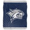University of New Hampshire Blanket, 50"x60" Logo Dots Silky Touch Sherpa Back Super Soft Throw Blanket view 2