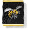 Alabama State University Blanket, 50"x60" Logo Dots Silky Touch Sherpa Back Super Soft Throw Blanket view 1