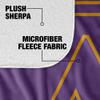 Alcorn State University Blanket, 50"x60" Primary Logo Stripes Silky Touch Sherpa Back Super Soft Throw Blanket view 4