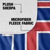 Louisiana Tech University Blanket, 50"x60" Primary Logo Stripes Silky Touch Sherpa Back Super Soft Throw Blanket view 4