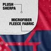University of Dayton Blanket, 50"x60" Logo Dots Silky Touch Sherpa Back Super Soft Throw Blanket view 4