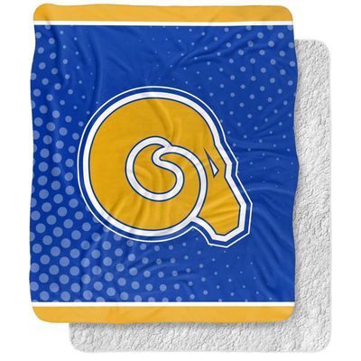 Albany State University Blanket, 50"x60" Logo Dots Silky Touch Sherpa Back Super Soft Throw Blanket