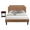 East West Furniture Granbury 2 Pieces Wooden Queen Bedroom Set in Brown/Mahogany view 1
