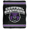 University of Central Arkansas Blanket, 50"x60" Primary Logo Stripes Silky Touch Sherpa Back Super Soft Throw Blanket view 2