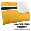 University of Wisconsin Milwaukee Blanket, 50"x60" Primary Logo Stripes Silky Touch Sherpa Back Super Soft Throw Blanket view 3