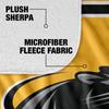 University of Wisconsin Milwaukee Blanket, 50"x60" Primary Logo Stripes Silky Touch Sherpa Back Super Soft Throw Blanket view 4