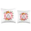 50 Years Loved Happy 50th Birthday Fabulous Women For Her Throw Pillow view 3