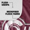 University of Arkansas at Little Rock Blanket, 50"x60" Logo Dots Silky Touch Sherpa Back Super Soft Throw Blanket view 4