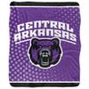 University of Central Arkansas Blanket, 50"x60" Logo Dots Silky Touch Sherpa Back Super Soft Throw Blanket view 2