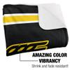Wichita State University Blanket, 50"x60" Primary Logo Stripes Silky Touch Sherpa Back Super Soft Throw Blanket view 3