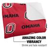 University of Nebraska at Omaha Blanket, 50"x60" Logo Pattern Silky Touch Sherpa Back Super Soft Throw Blanket view 3