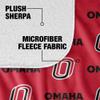 University of Nebraska at Omaha Blanket, 50"x60" Logo Pattern Silky Touch Sherpa Back Super Soft Throw Blanket view 4