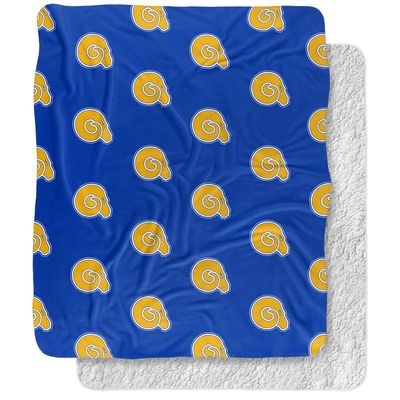 Albany State University Blanket, 50"x60" Logo Pattern Silky Touch Sherpa Back Super Soft Throw Blanket