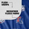 Louisiana Tech University Blanket, 50"x60" Logo Pattern Silky Touch Sherpa Back Super Soft Throw Blanket view 4