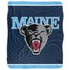 University of Maine Blanket, 50"x60" Logo Dots Silky Touch Sherpa Back Super Soft Throw Blanket view 2
