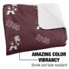 Alabama A & M University Blanket, 50"x60" Logo Pattern Silky Touch Sherpa Back Super Soft Throw Blanket view 3