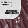 Alabama A & M University Blanket, 50"x60" Logo Pattern Silky Touch Sherpa Back Super Soft Throw Blanket view 4
