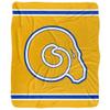 Albany State University Blanket, 50"x60" Primary Logo Stripes Silky Touch Sherpa Back Super Soft Throw Blanket view 2