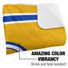 Albany State University Blanket, 50"x60" Primary Logo Stripes Silky Touch Sherpa Back Super Soft Throw Blanket view 3