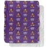 Alcorn State University Blanket, 50"x60" Logo Pattern Silky Touch Sherpa Back Super Soft Throw Blanket view 1
