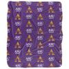 Alcorn State University Blanket, 50"x60" Logo Pattern Silky Touch Sherpa Back Super Soft Throw Blanket view 2