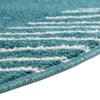 Rugs.com - Kai Rug 3 Ft Round Turquoise Easy-Clean Rug Coastal Style for Entryways, Bedrooms, and Small Spaces view 4