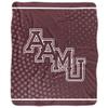 Alabama A & M University Blanket, 50"x60" Logo Dots Silky Touch Sherpa Back Super Soft Throw Blanket view 2