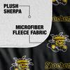 Wichita State University Blanket, 50"x60" Logo Pattern Silky Touch Sherpa Back Super Soft Throw Blanket view 4