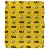 Alabama State University Blanket, 50"x60" Logo Pattern Silky Touch Sherpa Back Super Soft Throw Blanket view 2