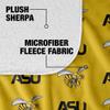 Alabama State University Blanket, 50"x60" Logo Pattern Silky Touch Sherpa Back Super Soft Throw Blanket view 4