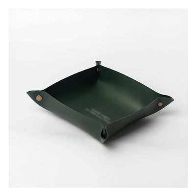 Decorative Trays for Coffee Table, Catchall Bowl Entryway, Leather Tray Organizer Practical Storage Box for Wallets Watches Keys Coins Cell Phones and Office Equipment