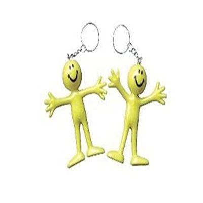 Fun 12 Bendable Smile Keychains Party Favors Treats Gifts Novelty Key Rings