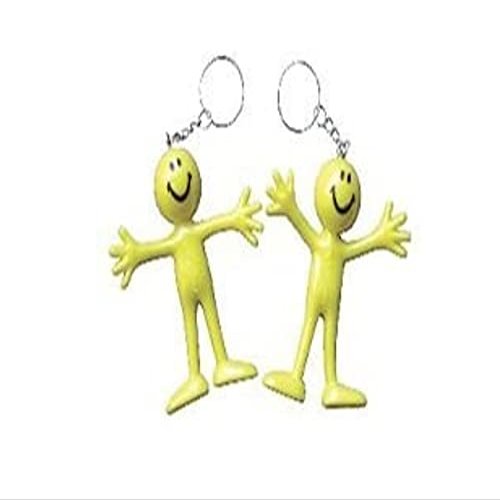 Fun 12 Bendable Smile Keychains Party Favors Treats Gifts Novelty Key Rings