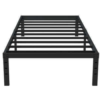 Upcanso 16 Inch Twin XL Bed Frames, Metal Platform Twin XL Bed Frame with Storage, 2,500 lbs Heavy Duty Steel Slats Support, Easy Assembly Mattress Foundation, Black