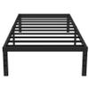Upcanso 16 Inch Twin XL Bed Frames, Metal Platform Twin XL Bed Frame with Storage, 2,500 lbs Heavy Duty Steel Slats Support, Easy Assembly Mattress Foundation, Black view 1