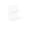 LCJQ Home Bookshelf File Holder Home Office Desk Organizer, Storage Shelves Chicken Wire Mail Organizer and Magazine Holder, Metal,2-Shelf Shelving Units Shelves (Color : White) view 1