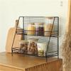 LCJQ Home Bookshelf File Holder Home Office Desk Organizer, Storage Shelves Chicken Wire Mail Organizer and Magazine Holder, Metal,2-Shelf Shelving Units Shelves (Color : White) view 2