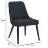 CHITA Mid-Century Modern Dining Chair, Upholstered Fabric Accent Chair, Set of 2,Dark Blue in Fabric view 3