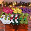 Bllkloruek Set of 6 Personalized Christmas Stockings with Names 7 Patterns Custom Christmas Stockings Bulk for Christams Decor,Holiday,Family view 1