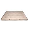Green Cotton Double 6" Mattress in 100% Cotton Fabric Case view 1