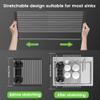 Black Expandable Roll Up Dish Drying Rack Up to 22.8''with 2 Storage Baskets,Over The Sink Kitchen Rolling up Dish Drainer Drying Rack , Foldable,Rollable,for Kitchen Dishes(Expandable Width Size) view 3