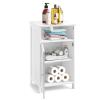 Safeplus Small Floor Storage Cabinet/Organizer with Drawer and Door, For Bathroom & Toilet, White view 1