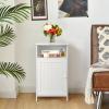Safeplus Small Floor Storage Cabinet/Organizer with Drawer and Door, For Bathroom & Toilet, White view 2