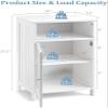 Safeplus Small Floor Storage Cabinet/Organizer with Drawer and Door, For Bathroom & Toilet, White view 3