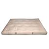 Green Cotton Double 6" Mattress with 2" Foam core in 100% Cotton Fabric Case view 1