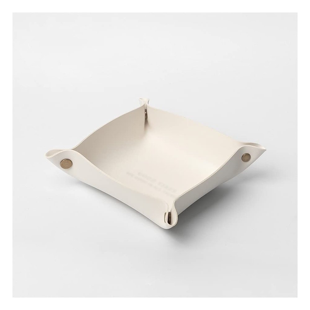 Decorative Trays for Coffee Table, Catchall Bowl Entryway, Leather Tray Organizer Practical Storage Box for Wallets Watches Keys Coins Cell Phones and Office Equipment