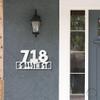 Address Personalized Steel Wall Sign Metal Art White / 15" view 1