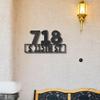 Address Personalized Steel Wall Sign Metal Art White / 15" view 4