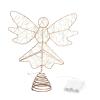 LUOZZY Christmas Angel Tree Topper Light Iron Angel Craft for Xmas Tree Topper Decoration view 1